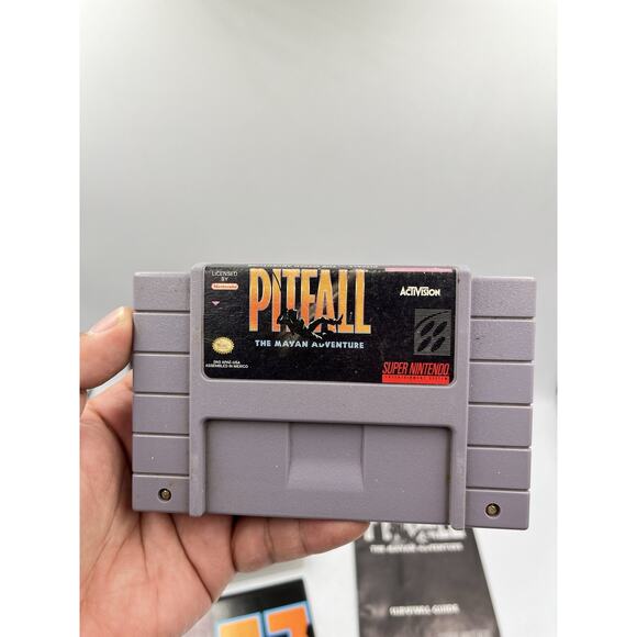 Pitfall: The Mayan Adventure (Super Nintendo SNES) CIB Complete In Box + Poster - Picture 7 of 16